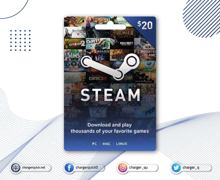 steam-01 بطاقة ستيم 20$ - Image 1